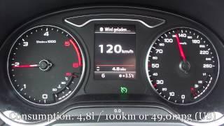 2013 Audi A3 2.0 TDI Fuel Consumption Test