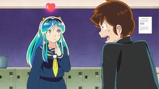 Ataru tries to understand what the heart on Lum's head is!  ^_^  "Urusei Yatsura 2024" - うる星やつら