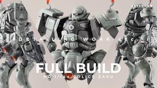 HG POLICE ZAKU | FULL BUILD | Gunpla Custom