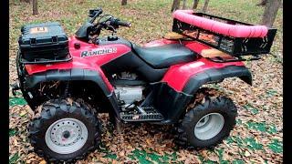 Walkaround of my super clean 2003 Honda Rancher 350 2wd foot shift