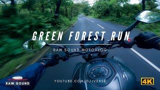 Bajaj Dominar 400 Green Forest Run | RAW Sound | 4K MotoVlog