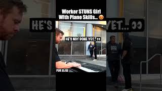 Worker STUNS Girl With Piano Skills... 