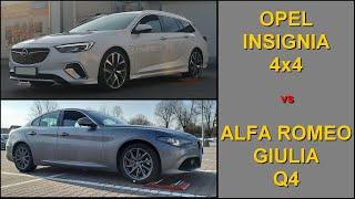 SLYDIMO TESTAS – „Opel Insignia GSi“ („Twinster“) prieš „Alfa Romeo Giulia Q4“ – @4x4.tests.on.rollers