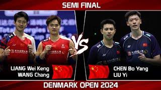 Semi Final | LIANG Wei Keng /WANG Chang vs CHEN Bo Yang /LIU Yi | Denmark Open 2024 Badminton