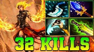 32 KIlls Lina Dota 2 Lina !! Lina Dota 2 Carry Mid Lane Build Pro Gameplay Guide 7.37