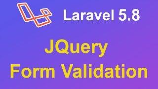 Advance Laravel JQuery Form Validation