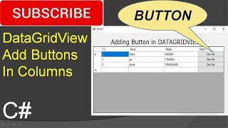 Add button in column in DataGridView in c#