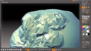 Zbrush 4 quick rock sculpting with TrimSmoothBorder