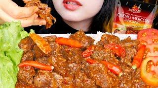 ASMR OSENG MERCON DAGING MERAH PUTIH PEDAS  LEVEL REAPER 