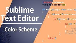 Sublime TextEditor 3 || Color Scheme || Themes