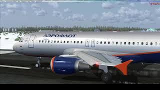 Airbus A320 обещанный полет Салехард-Омск. Microsoft Flight Simulator X