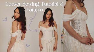 Gathered Bust Romantic Corset Sewing Tutorial & PATTERN