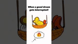 When a good dream gets interrupted! (From The Silly Sammy Adventure short film)