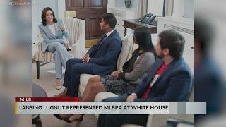 Lansing Lugnuts's Kumar Nambiar represents MLBPA at White House