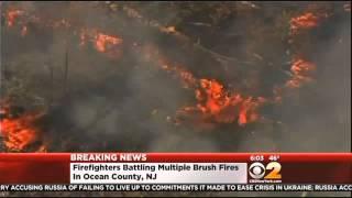 Wind, Dry Conditions Fuel New Jersey Forest Fires