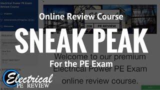 NCEES Electrical Power PE Exam Online Review Course Demo and How to Sign up - Electrical PE Review