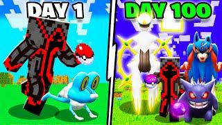 I SURVIVED 100 DAYS IN SINGLEPLAYER MINECRAFT PIXELMON!