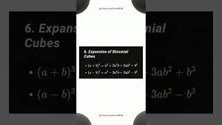 Square & Cube Expansion Formulas | Fourth Power Sum & Difference | Algebraic Identities Explained !!