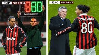 When Ronaldinho Substituted & Shocked Carlo Ancelotti