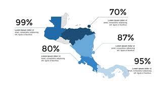 Maps of Central America PowerPoint Templates for Presentations