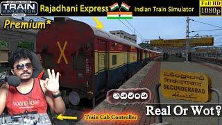 12437 Secunderabad Hazrat Nizamuddin Rajdhani Express Indian Train  LIVE Train Simulator Classic