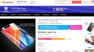 Best Shop for buying OnePlus Screen Protector/Back Cover from Aliexpress | Free Shipping