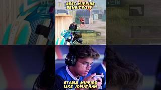 Best Hip-fire Sensitivity | Stable hipfire like Jonathan #shorts #pubg #bgmi #hipfire #sensitivity