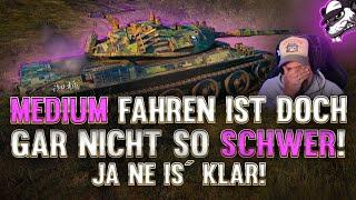 Medium fahren ist doch gar nicht so schwer! Ja ne is´ klar! [World of Tanks - Gameplay - Deutsch]