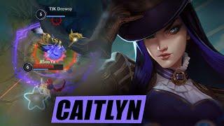 Wild Rift Caitlyn Gameplay | New Champion (Build & Runes)