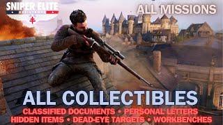 SNIPER ELITE RESISTANCE - All Collectible Locations I Documents, Eagles, Letters, Items, Workbenches