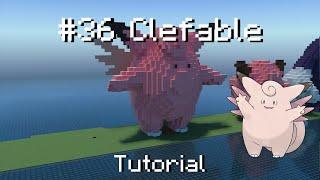 How to build a Pokémon clefable statue in Minecraft (Tutorial)