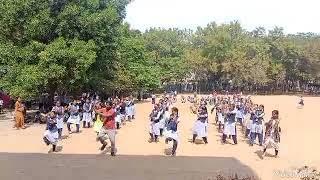 lezim dance practice to 8 9 10 th class girls..St.Joseph's school . Mydukur