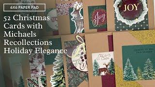 52 Christmas Cards with Michaels Recollections Holiday Elegance