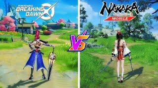  HoK: Breaking Dawn VS Naraka: Bladepoint Mobile  - Comparison Battle Royale (Android/iOS)