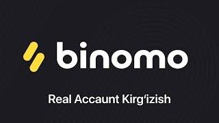 Binomo real accauntda tred qilish.