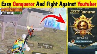 YOUTUBER VS YOUTUBER IN CONQUEROR LOBBY | MERGIT | CONQUEROR RANKPUSH