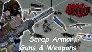 ARMAS Y ARMADURAS | Scrap Armor, Guns & Weapons Mod Project Zomboid - Guía/ Tutorial en español 2023