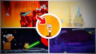 Mighty Eagle vs ALL Bosses Angry birds Star Wars 2