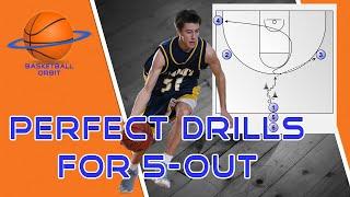 How to Teach 5-out Motion Offense! 4 Perfect Basketball Drills