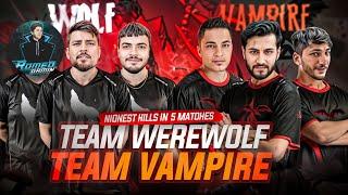 Youtubers WarTeam Vampire (Jayplays) VS Team Werewolf (Staranonymous) Highest Kills in Livik | MK