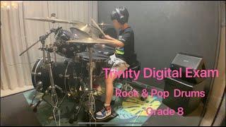 Triniy Rock & Pop Drums Digital Exam Grade 8 (96/100 Distinction )  War Pigs/ Schism/ Fire 2021