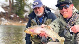 *EPIC* Winter Fly FISHING for BIG CUTTHROAT TROUT!