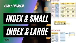 Excel Index & Small and Index & Large Function in an Array Formula