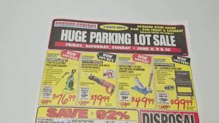 Harbor Freight Parking Lot Sale Price Tracking! (June 2018)