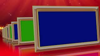 Wedding Slideshow Free Template on Green Screen and Blue Screen Video HD