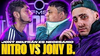 PURO SAN JONY BELTRÁN  BLON REACCIONA A JONY VS NITRO EN FMS