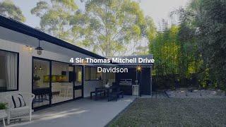 Welcome to 4 Sir Thomas Mitchell Drive, Davidson