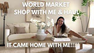 World Market shop with me & haul! NEW FURNITURE!?