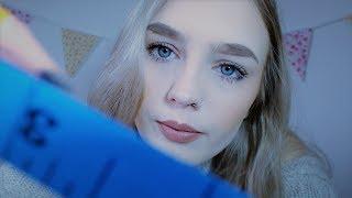 ASMR | Face Measuring Roleplay - Soft Spoken & Whispered Up Close Personal Attention 