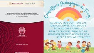 Para el proceso de Admisión en educación básica 2024-2025 #audio #informacion #docente